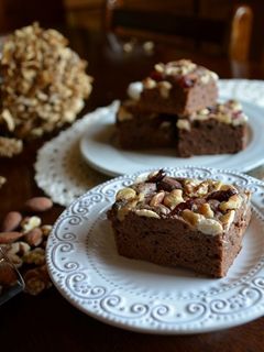 ナッツたっぷりブラウニー♡-レシピのメイン写真