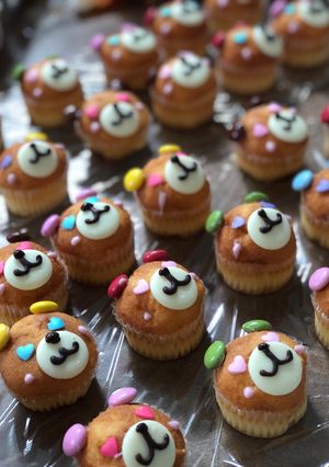 簡単！市販のカップケーキで作るクマちゃん-レシピのメイン写真