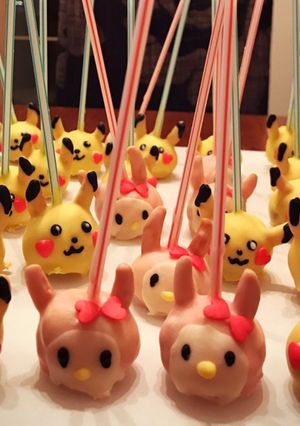 ピカチュウ チョコポップ(ロリポップ)-レシピのメイン写真