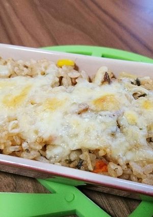 炊き込み御飯が余ったら!簡単和風ドリア♪-レシピのメイン写真