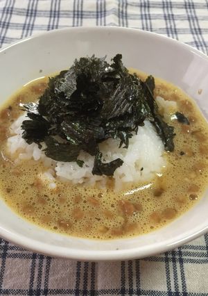 [一人飯]朝ご飯に！納豆卵ごはん-レシピのメイン写真