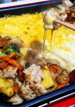 焼肉のタレで辛くないチーズタッカルビ♡♡-レシピのメイン写真