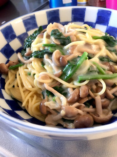 簡単クリームパスタ-レシピのメイン写真