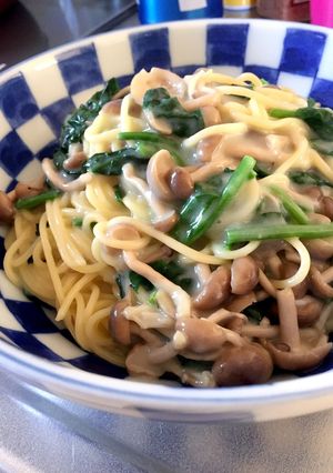 簡単クリームパスタ-レシピのメイン写真