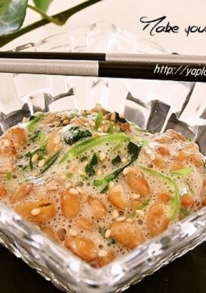 三つ葉のふわとろ納豆和え-レシピのメイン写真