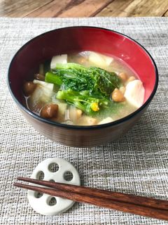 春の味噌汁*菜の花*-レシピのメイン写真