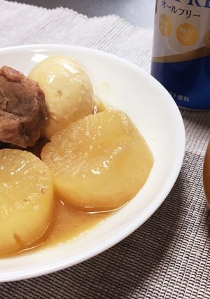 豚肉大根オールフリー味噌煮込み-レシピのメイン写真