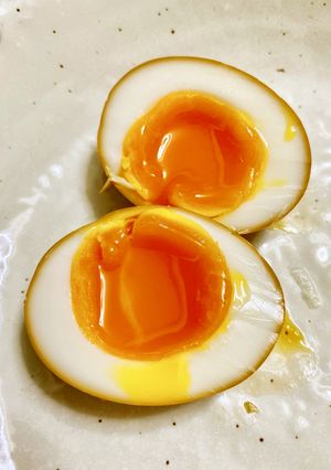 ⭐️ 焼き豚の煮汁で作る絶品の半熟煮卵!-レシピのメイン写真