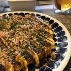 รูปของ 冷めても柔らか！山芋たっぷりお好み焼き