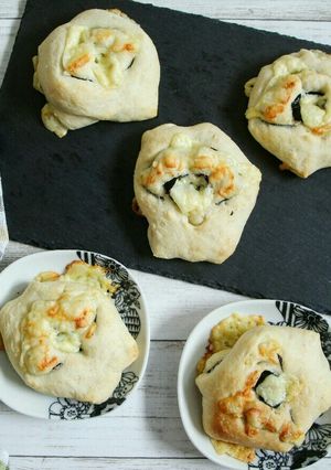 簡単！袋でモミモミ♪海苔チーズパン-レシピのメイン写真