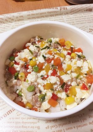 【覚書】離乳食 完了期☆麻婆豆腐丼-レシピのメイン写真