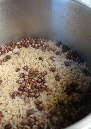 モチモチ小豆玄米ご飯-レシピのメイン写真