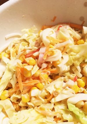 酸味強めでさっぱり簡単コールスローサラダ-レシピのメイン写真