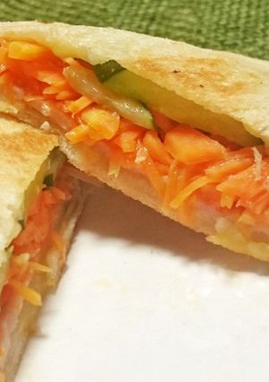 ほっかほかでヘルシーなホットサンド-レシピのメイン写真
