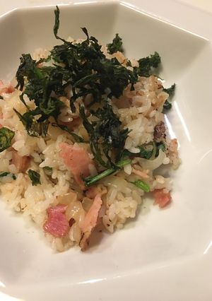 明日葉チャーハン-レシピのメイン写真