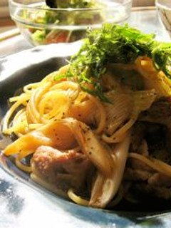 コクうまぁ☆ねぎ豚味噌パスタ-レシピのメイン写真