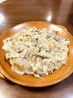 白菜とゴボウの卵とじ-レシピのメイン写真