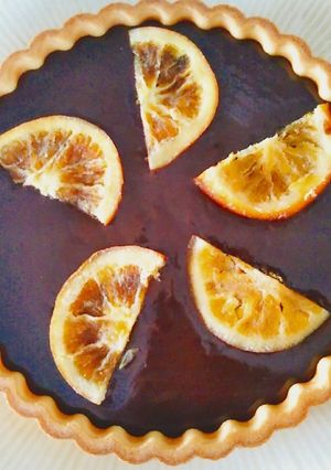 簡単生チョコタルト オレンジトッピング-レシピのメイン写真