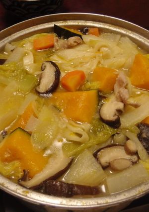 石川×山梨の奇跡！？とり野菜みそほうとう-レシピのメイン写真