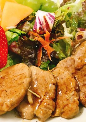 ⭐️美味しいヘルシーな豚ヒレ肉のステーキ-レシピのメイン写真