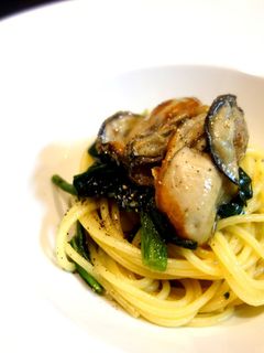 牡蠣とほうれん草のパスタ -レシピのメイン写真