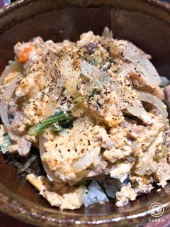 消化に優しい〜鯖水煮缶の卵とじ丼-レシピのメイン写真