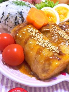 とろける♡厚揚げのしそチーズ肉巻き-レシピのメイン写真
