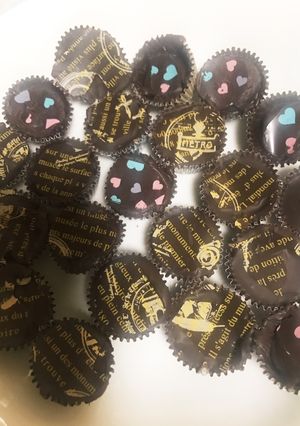 プラリネチョコ転写シールでデコレート02-レシピのメイン写真