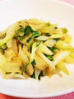 セロリの塩炒め-レシピのメイン写真