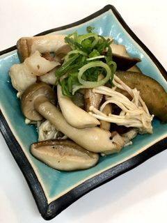 ナスときのこのポン酢炒め-レシピのメイン写真