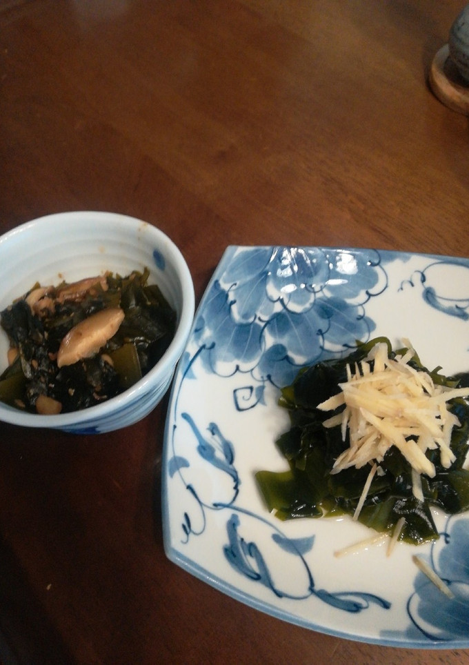 生わかめの佃煮とお刺身-レシピのメイン写真