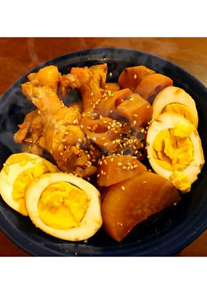 圧力鍋でしっとりホロホロな手羽元煮-レシピのメイン写真