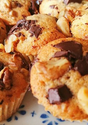 バナナ&チョコ&クルミ♥簡単美味ケーキ✨-レシピのメイン写真