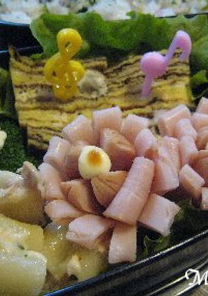 お花ウインナーのお花ハム巻き-レシピのメイン写真