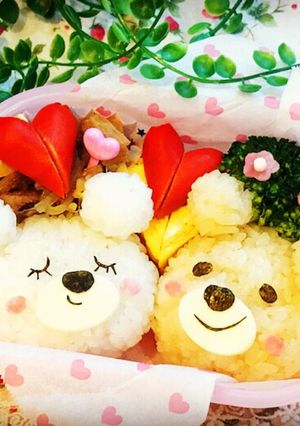キャラ弁♡ラブラブクマちゃんズ-レシピのメイン写真