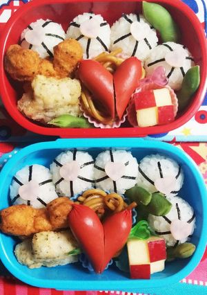 幼稚園(年少)双子のお弁当17-レシピのメイン写真