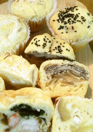 甘くない軽食マフィン-レシピのメイン写真
