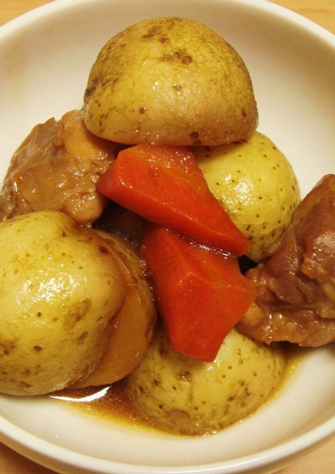 ねっとりほくほく！新じゃがと鶏肉の旨煮-レシピのメイン写真