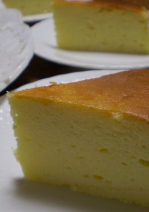 サワークリーム入りチーズケーキ（スフレ）-レシピのメイン写真