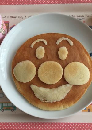 ホットケーキだけで簡単☆アンパンマン☆-レシピのメイン写真