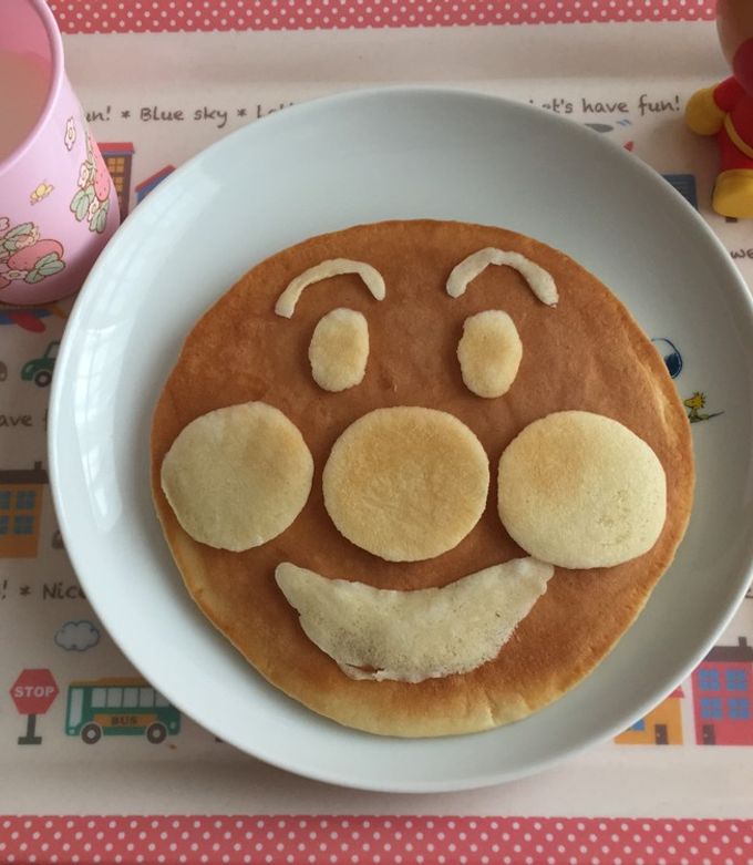 ホットケーキだけで簡単☆アンパンマン☆-レシピのメイン写真