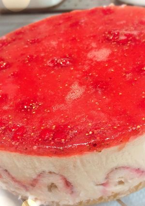フリーズドライいちごのレアチーズケーキ-レシピのメイン写真