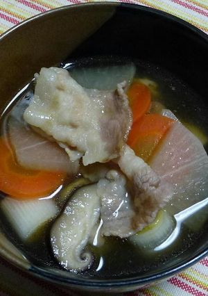 めんつゆ仕立ての豚汁-レシピのメイン写真