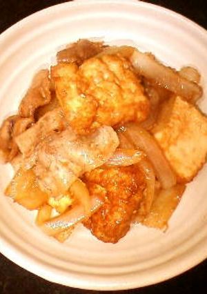 豚バラと厚揚げのしょうが焼き-レシピのメイン写真