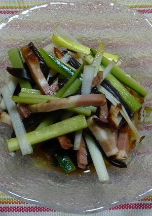 生キクラゲと焼豚の中華風和えもの-レシピのメイン写真