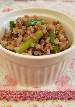 ひき肉そぼろ＋グリーン♪-レシピのメイン写真