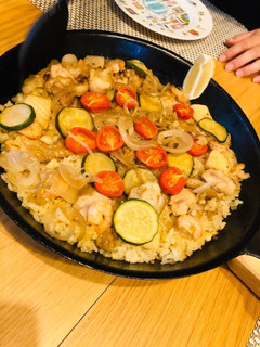 ワンパンでパエリア-レシピのメイン写真