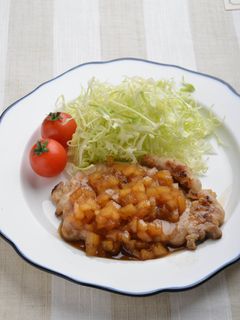 ポークソテーりんごソース-レシピのメイン写真