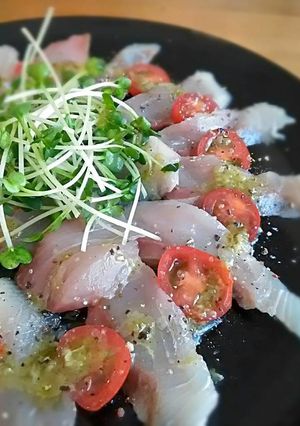 鯛のカルパッチョ（柚子胡椒ソース）-レシピのメイン写真