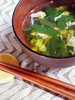 ニラのかき玉汁-レシピのメイン写真